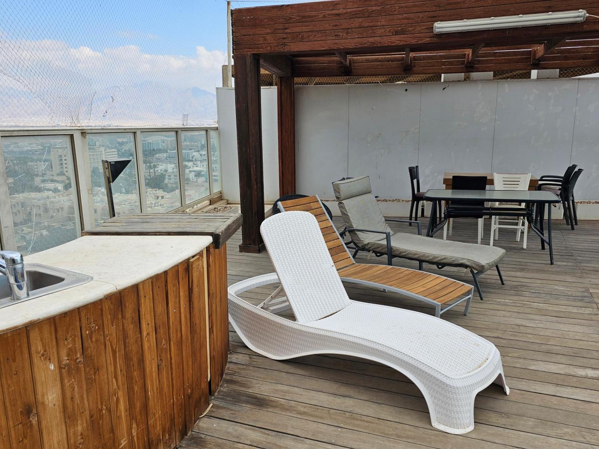 Exclusive Amdar -Residence Luxury Penthause With Privat Roof Pool Near The Sea -Best Sea View Eilat Buitenkant foto