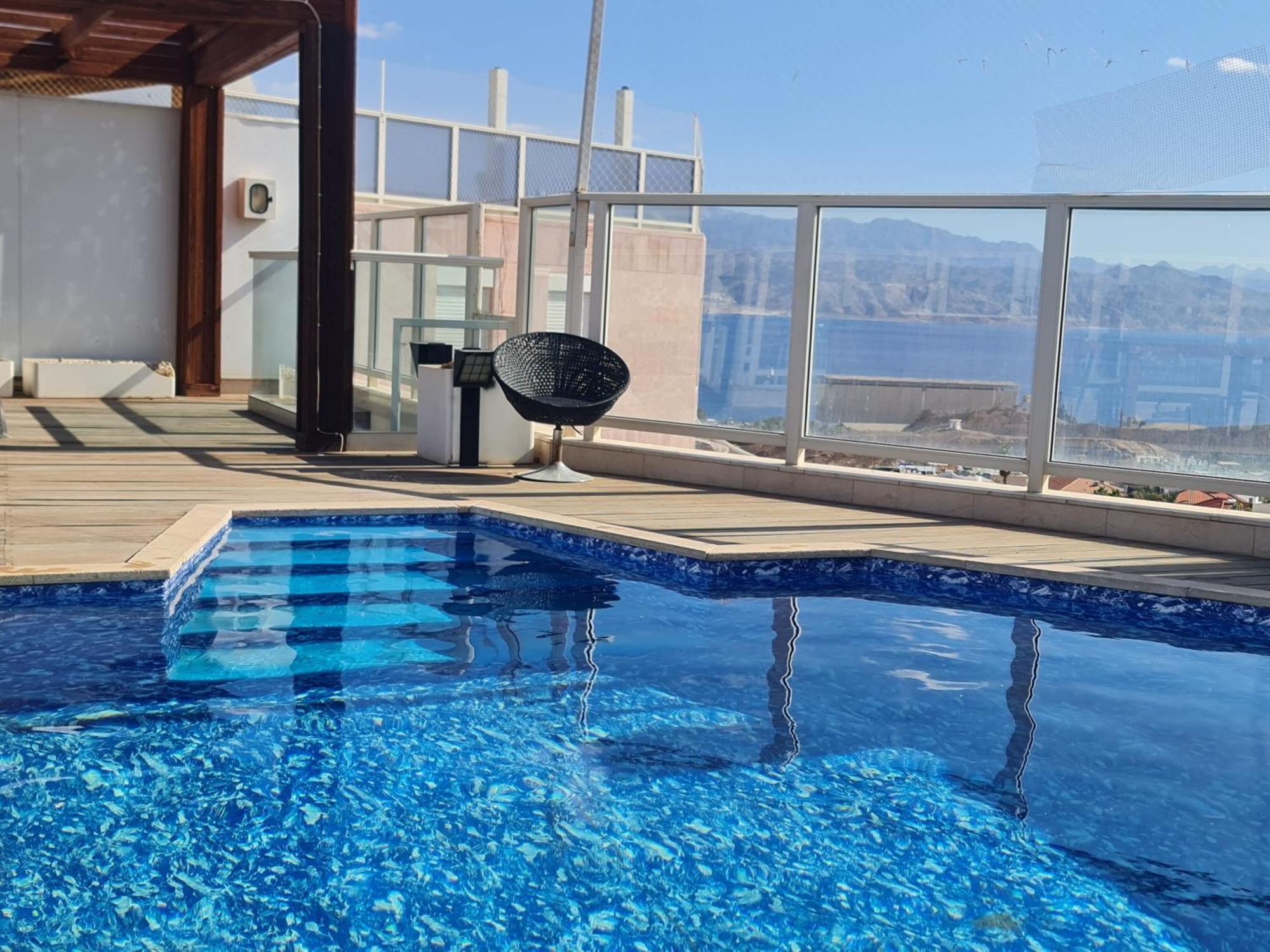Exclusive Amdar -Residence Luxury Penthause With Privat Roof Pool Near The Sea -Best Sea View Eilat Buitenkant foto